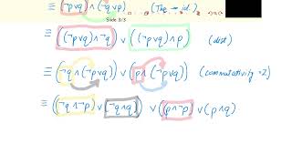 Discrete Math  0019  C1S3 Chaining Logical Equivalences [upl. by Eaver]