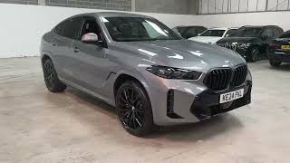 2024 G06 X6 xDrive40d M Sport LCI IN Skyscraper Grey metallic with Red  Black Sensafin Interior [upl. by Greenland]