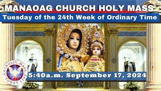 CATHOLIC MASS OUR LADY OF MANAOAG CHURCH LIVE MASS TODAY Sep 17 2024 541am Holy Rosary [upl. by Anyaj]