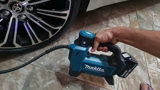 COROLLAcompressorCalibrador de Pneu portátil Makita DMP181Z [upl. by Yerg666]