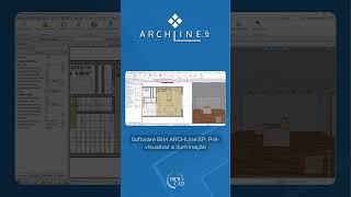 Shorts Software BIM ARCHLineXP Prévisualizar a iluminação [upl. by Schapira]