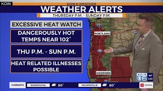 Dangerous heat possible around Portland [upl. by Aital]