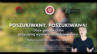 Poszukiwana  Poszukiwany Obce i inwazyjne gatunki roślin Dr Edyta Jermakowicz [upl. by Hesketh262]