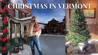 CHRISTMAS IN VERMONT 🎄✨ cozy weekend getaway to Stowe amp Burlington [upl. by Marsh]