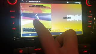 PowerAmp application playing on Android Head unit [upl. by Kimmie]