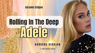 Adele  Rolling In The DeepKaraoke song [upl. by Idnahc]