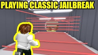 Playing CLASSIC NO UPDATES JAILBREAK  Roblox Jailbreak [upl. by Sudoeht]