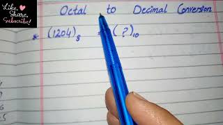 Octal to Decimal  Octal to Decimal conversion in urdu  mathematicschampion [upl. by Ynnig]