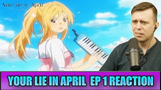 FIRST TIME WATCHING  Your Lie In April Episode 1  Anime Reaction [upl. by Freeborn887]