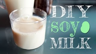 How To Make Soy Milk Easily At Home with just 2 ingredients for drinking AND for making tofu [upl. by Anurag]