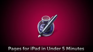 Pages for iPad in 5 Minutes [upl. by Crispen]