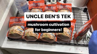 Uncle Ben’s Tek Inoculating Uncle Ben’s Rice Packets and ZombieMyco AIO 5lb Grow Bag [upl. by Hodges]