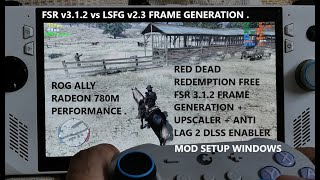 Red Dead Redemption DLSS Enabler FREE FSR 312 Frame Gen Mod Setup  Anti Lag 2 amp LSFG v23 Windows [upl. by Ahsiatal]