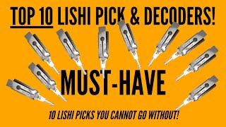 Top 10 Lishi Pick amp Decoders Best Starter Set For Auto Locksmiths [upl. by Schoof]