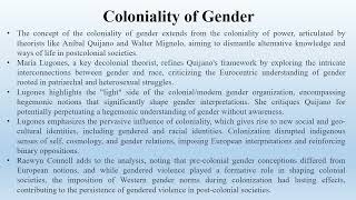 Coloniality of Gender [upl. by Enahc]