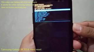 Samsung Galaxy J8 2018 Hard reset [upl. by Sumahs]