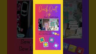 Quick Quilt Tip  How to Build a Quilt shorts buildaquilt patchwork inthehoop quiltingtips [upl. by Mihar]