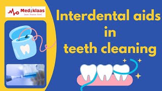 Interdental aids in teeth cleaning I Dental floss interdental brush I Periodontics [upl. by Jania]