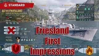 Friesland First Impressions  World of Warships Legends [upl. by Yona]