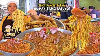 Savory PANCIT ni NANAY na may quotSILING LABUYO na SARSAquot bawat ORDER sa Project 4 Quezon City [upl. by Ycnaf97]