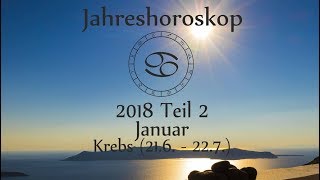 Krebs Jahreshoroskop 2018 Teil 2 Highlights mit Venus und Mars [upl. by Darrow335]