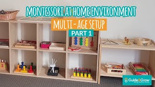 Montessori at Home Environment MultiAge Setup Part 1  Guide amp Grow TV [upl. by Cara]