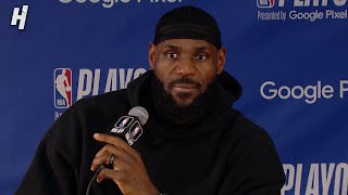 LeBron James talks Game 5 Loss vs Nuggets Postgame Interview 🎤 [upl. by Jentoft779]