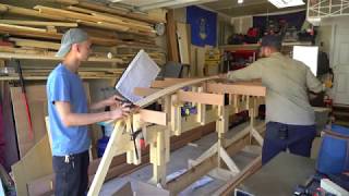 Wooden Boat Build  Part 3 Transom and Keelson [upl. by Kittie584]