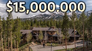 Inside a 15000000 Colorado Mountain Estate with Private Ski Access [upl. by Atekihs]