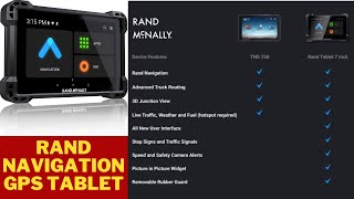 Rand McNally Tablet  Rand Navigation GPS  Speed Camera Alerts  Live Traffic  Weather and Fuel [upl. by Ahsenad]