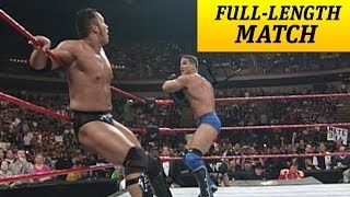 FULLLENGTH MATCH  Raw  Ken Shamrock vs The Rock  Intercontinental Title Match [upl. by Aicil]