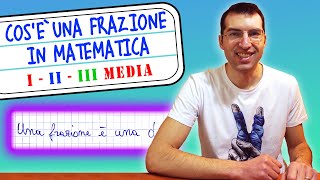 Cosè una FRAZIONE in matematica  I II e III Media Tutorial per genitori [upl. by Laughton669]