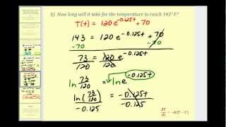 Applications of First Order Differential Equations  Newtons Law of Cooling [upl. by Guria]