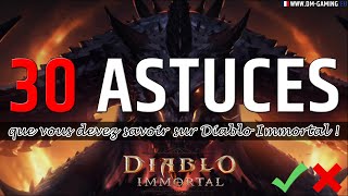 30 astuces Diablo Immortal ce que vous devez faire ou pas faire sur le jeu à retenir [upl. by Pollock]