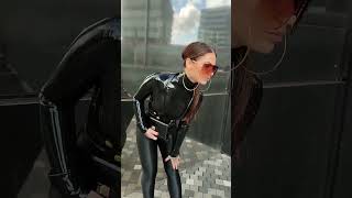 10 Shiny Leggings Fashion Hacks  How To Go Viral in Leather Leggings Outfits [upl. by Pyne]