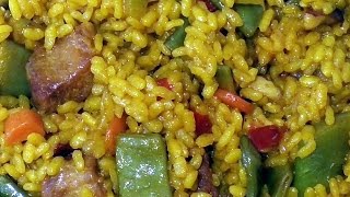 Arroz con secreto ibérico y verduras en olla exprés al estilo de Mariaje [upl. by Norris132]