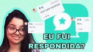 BTS ME RESPONDEU NO WEVERSE  thamyluv [upl. by Cristie]