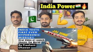 PAK REACT TO INDIA TESTS FIRST EVER HYPERSONIC MISSILE Viral Video of Launch Shocks the World [upl. by Dennie812]