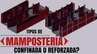 TIPOS DE MAMPOSTERIA Confinada o Reforzada  Cuál construir [upl. by Ardnohsal593]