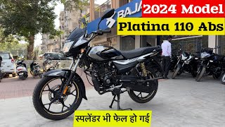 Bajaj Platina 110 Abs New Model 2024 Review  Price  Mileage  Feature  platina 110 abs 2024 [upl. by Duester]