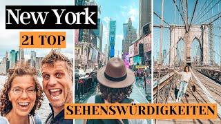 NEW YORK  21 TOP SEHENSWÜRDIGKEITEN die Du nicht verpassen solltest  Insidertipps  Weltreise [upl. by Dolli]