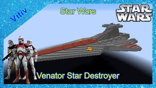 Star Wars VenatorClass Star Destroyer in Minecraft  Tutorial [upl. by Bakemeier757]