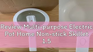 Review Multipurpose Electric Pot Home Nonstick Skillet 15L Kitchen Electric Cooker Mini Electric [upl. by Neelhtak]