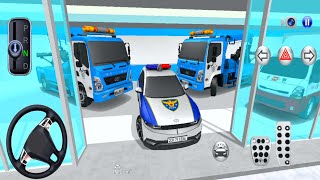 New SUV Police Cars Washing Parking in City driving 3D Driving Class 2024 Android Gameplay [upl. by Gilmour]