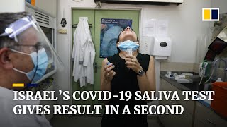 Israeli hospital trials quick saliva test for Covid19 that gives result in less than a second [upl. by Chamkis]