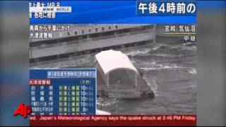 Hundreds Killed in Tsunami After 89 Japan Quake [upl. by Konstantine]