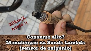 Como Remover e Limpar a Sonda Lambda sensor de oxigênio da Yamaha Crosser [upl. by Runck492]