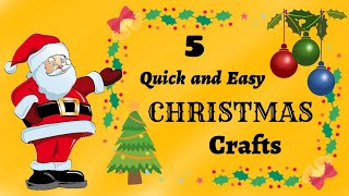 5 Quick and Easy 🎄Christmas Crafts for Cozy ☃️Holiday Spirit  CraftStack [upl. by Anyek]