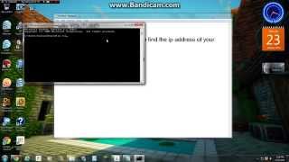 How to find your local ip address for your multiplayer MINECRAFT SERVER [upl. by Dde]