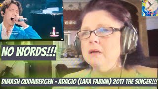 Dimash Qudaibergen  Adagio LIVE 2017 The Singer Reaction No Words [upl. by Hameean640]